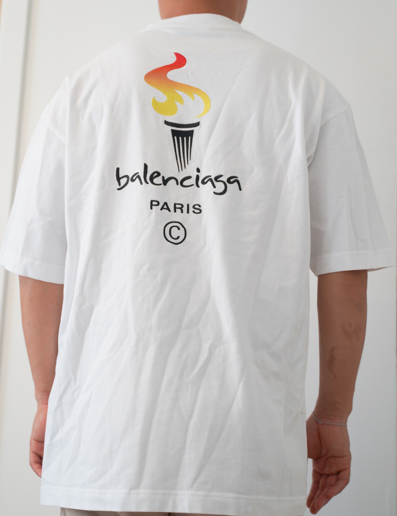 Shop Balenciaga Flame Graphic Jersey TShirt  Saks Fifth Avenue